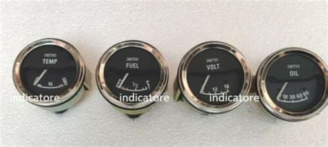 Smiths Replica Electrical Gauge Kit Chrome Bezel Mm Temp Oil Fuel Volt Gauge EBay