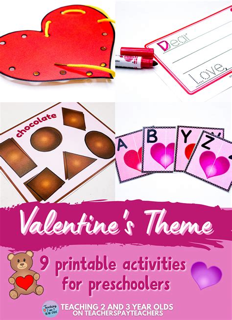 Printable Valentines Day Learning Activities For Toddlers And Preschoolers