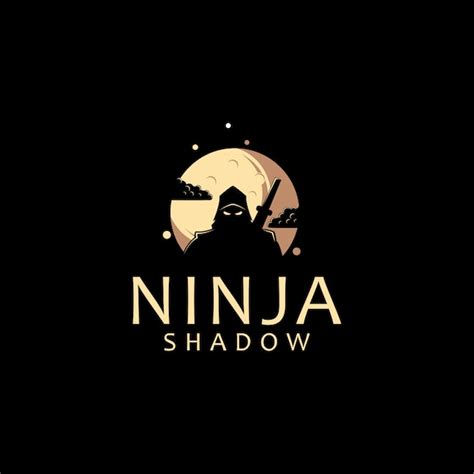 Ninja Logo Template Vector Premium