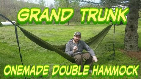 Grand Trunk Onemade Hammock And Straps Review Youtube