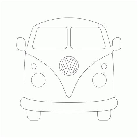 Vw Bus Coloring Page Printable Coloring Pages