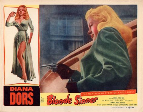 Blonde Sinner Yield To The Night 1956 Original Us Movie Etsy Diana