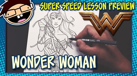 Lesson Preview How To Draw Wonder Woman Wonder Woman 2017 Movie