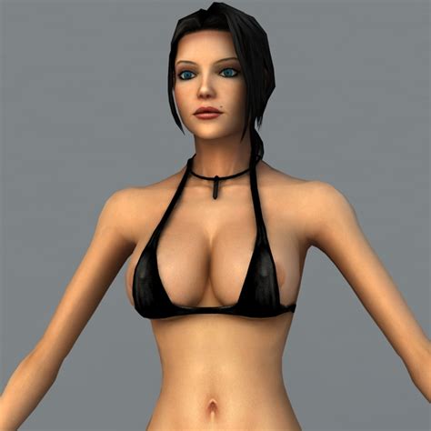 elexis sinclaire bikini 3d model 3ds max maya object files free download modeling 40574 on cadnav