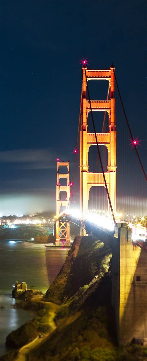 Tilt Shift Golden Gate Bridge In San Francisco By Night Golden Gate