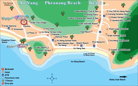 Krabi Map Krabi Ao Nang Krabi Map
