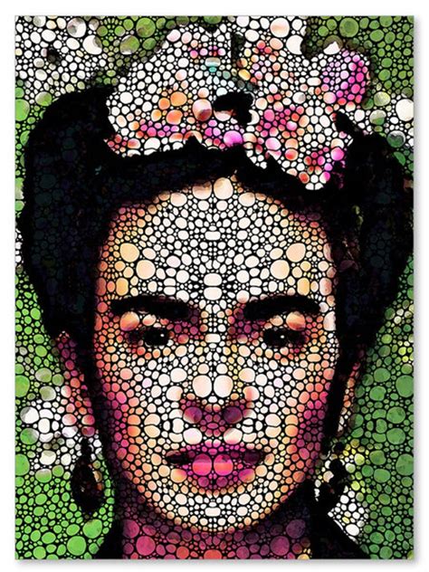 Frida Kahlo Art Print From Painting Colorful Famous Artist