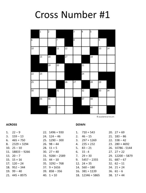 Grade 2 Crossword Puzzles Printable Printable Crossword Puzzles