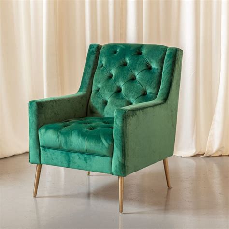 Emerald Green Velvet Wingback Chair Charlotte Nc