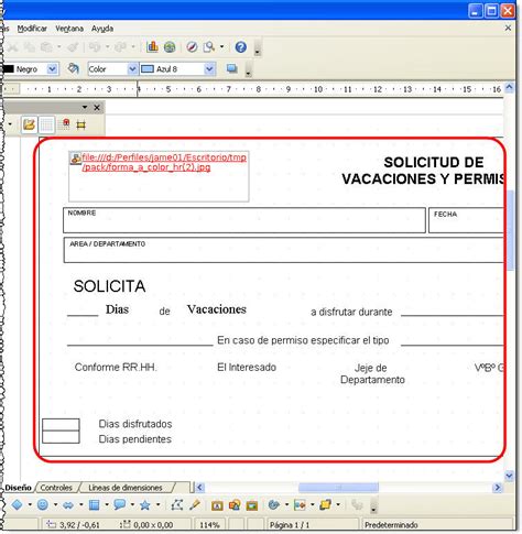Modelo De Carta De Autorizacion Formato Solicitud De Vacaciones Excel