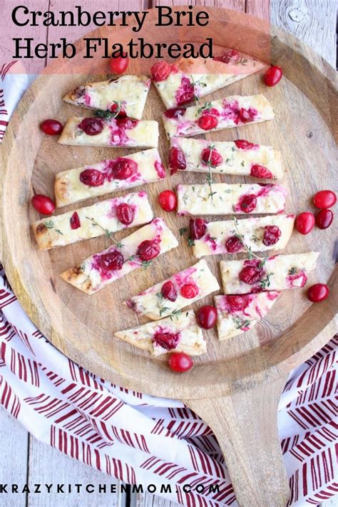 Get the recipe at peas and crayons. Three Cheese Cranberry Flatbread | Krazy Kitchen Mom