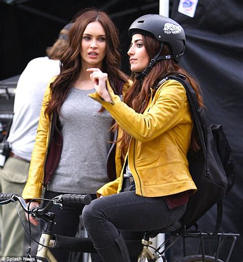 Megan Fox And Her Matching Body Double Turn Heads On Teenage Mutant