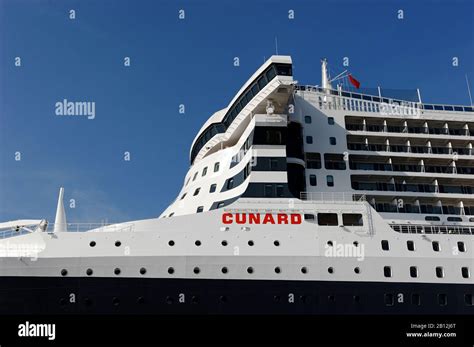 Cruise Ship Queen Mary 2 At The Cruise Center In Hamburggermanyeurope