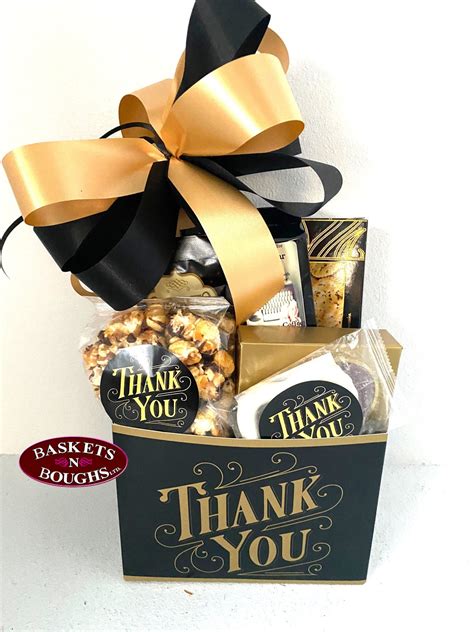 Thank You T Basket Thank You Snack Box Corporate Thank Etsy