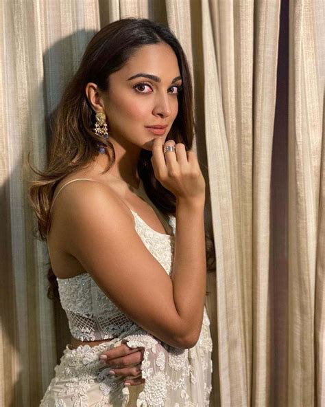 Kiara Advani Dazzles In A Ivory Hand Embroidered Saree For Shershaah