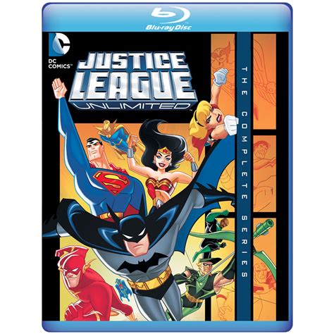 Justice League Unlimited The Complete Series Blu Ray Cover Art And