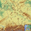 StepMap - Karte Burgen mit Nummern - Landkarte für Deutschland