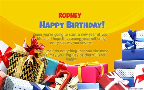 Happy Birthday Rodney Pictures Congratulations