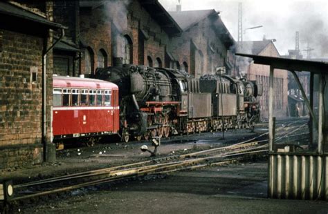 995 Vt95 Und Db 050 Am 31101972 Im Bw Saarbrücken Hbf Bahnbilderde