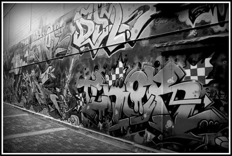 Graffiti Wall Graffiti Wallpaper Black And White