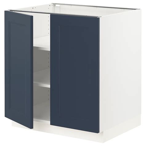 Redirecting has gotten increasingly harder as he's gotten older. SEKTION Base cabinet with shelves/2 doors - white Axstad/matte blue - IKEA
