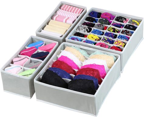 Simple Houseware Closet Underwear Organizer Drawer Divider Set