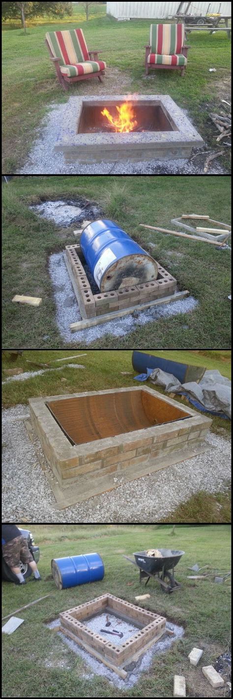 You don't have to worry about the wood gathering or stoking, turning. How To Build A Fire Pit With Custom Cap Stone http ...