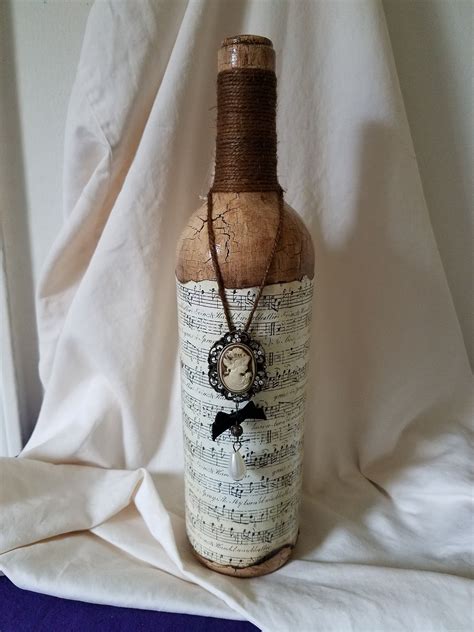 Hand Made Vintage Looking Bottle By Oleladiescraftclub On Etsy Wine