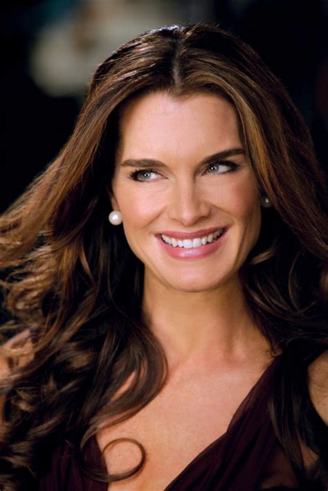 Center Parting Long Brunette Hairstyles Brooke Shields Hairstyle