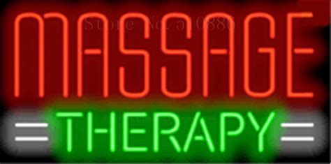 1714 Massage Therapy Neon Sign Real Glass Beer Bar Pub Light Signs