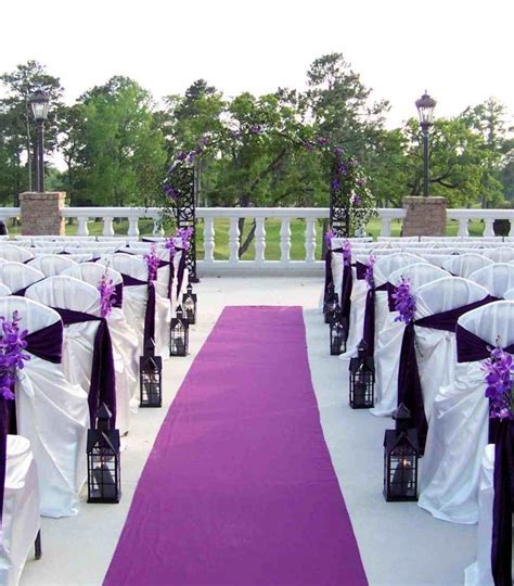 Purple Wedding Ceremony Rose Petals Aisle Runner Wedding Wedding