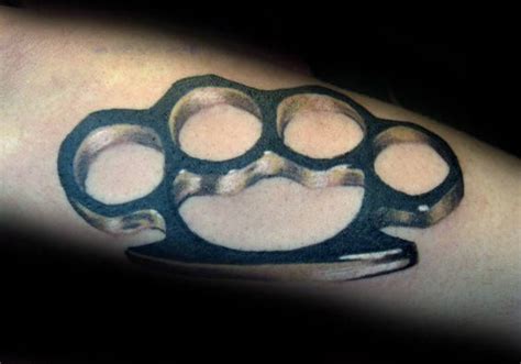 40 Brass Knuckle Tattoo Designs For Men Ink Ideas With A Punch In