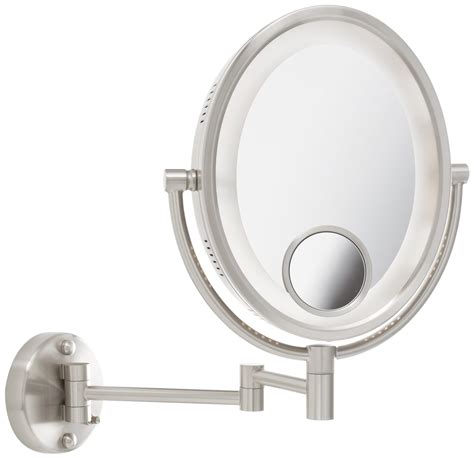 Jerdon Hl9515n 8 Inch Lighted Wall Mount Oval Makeup