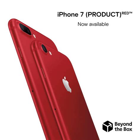 Apple Iphone 7 Productred Special Edition Now Available At Beyond The