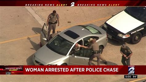 Woman Arrested After Police Chase Youtube
