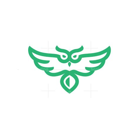 Green Flying Owl Logo