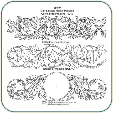 Wood spirit carvings look awesome, but they seem pretty intimidating, especially to a newer woodcarver. Oak & Maple Mantels Patterns - Classic Carving Patterns