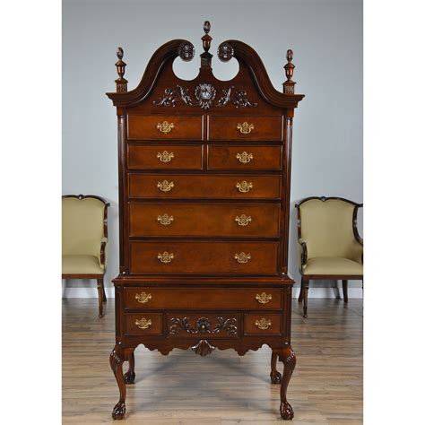Low footboard (1) refine by collection. Chippendale Mahogany High Chest, Niagara Furniture ...