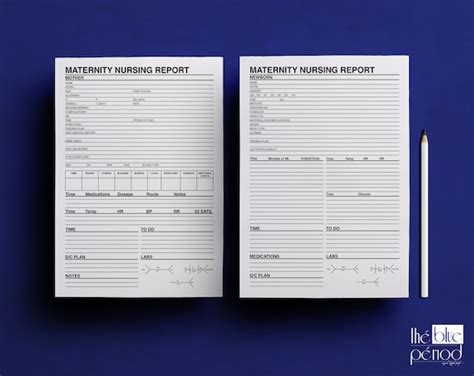 Mother Baby Rn Report Sheet Template Maternity Template Etsy