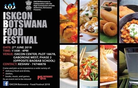 Event besar taste of penang ini diikuti event besar lainnya yang bernama rm2 mini food festival, alias festival aneka makanan seharga maksimal 2 ringgit malaysia, pada tanggal 23 dan 24 april 2018, yang sungguh. High Commission of India, Gaborone, Botswana : Events ...