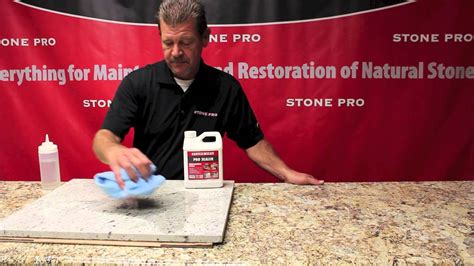 Stone Pro How To Seal Granite Countertops With Stonepros Pro Sealer