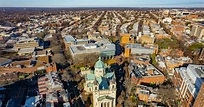 Foto Una vista aérea de la Universidad de la Mancomunidad de Virginia y ...