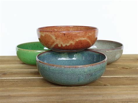 Stoneware Pottery Bowls Set Of 4 Ceramic Soup Bowls 4