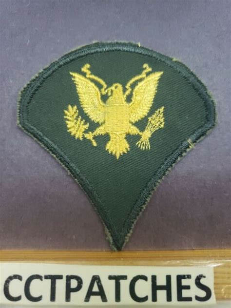 Vintage Us Army Specialist E4 Gold Eagle Patch Ebay