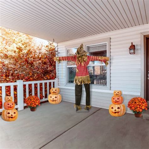 76 Animated Halloween Spooky Scarecrow Motion Activated 1 Each Kroger