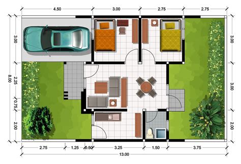 Konsep Penting Desain Kamar Rumah Minimalis Type Denah Rumah