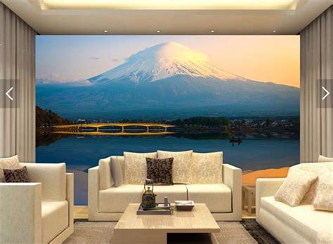 Custom 3d Wallpaper Photo Wallpaper Living Room Mural Japan Mt Fuji