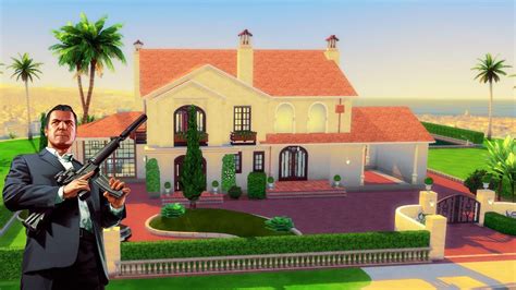 Michael De Santa S Mansion Gta V The Sims 4 Speed Build Stop Vrogue