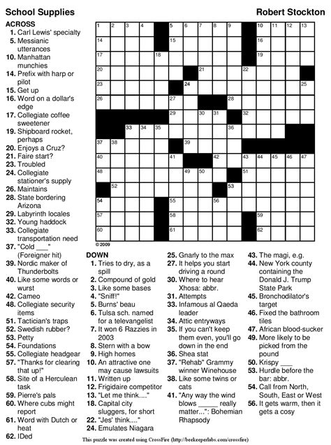 Number eight, as a resource for easy and printable crossword puzzles is: Printable Crossword Puzzles Easy Adults | Printable ...
