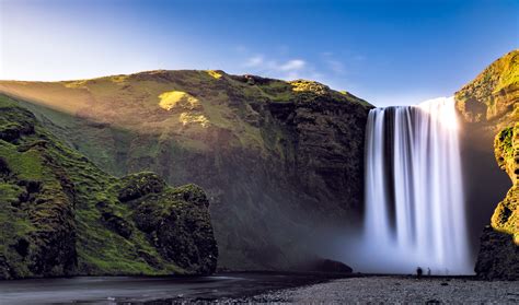 Skogafoss Waterfall In South Iceland Iceland